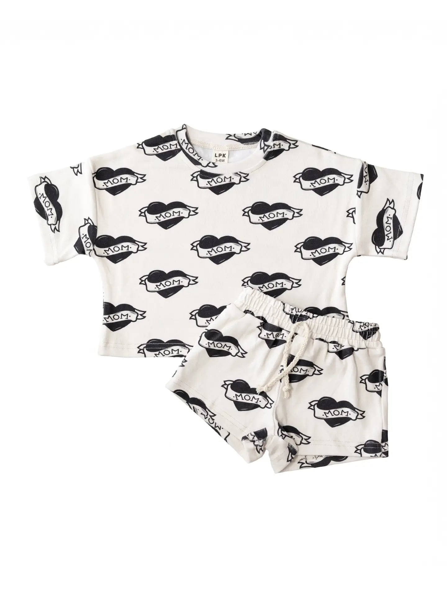 Baby & Kids' Cotton Shorts Set | Mom Tattoo