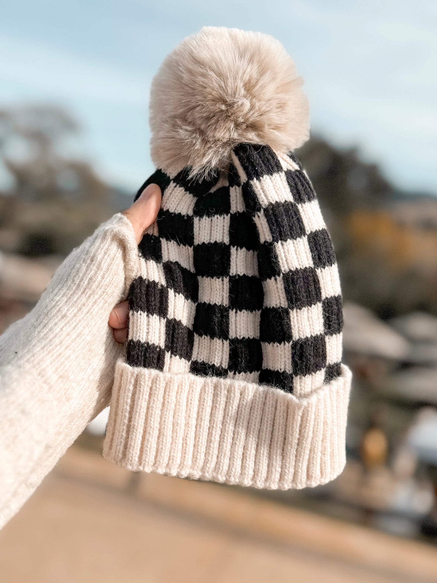 RAD CHECKERED BEANIE