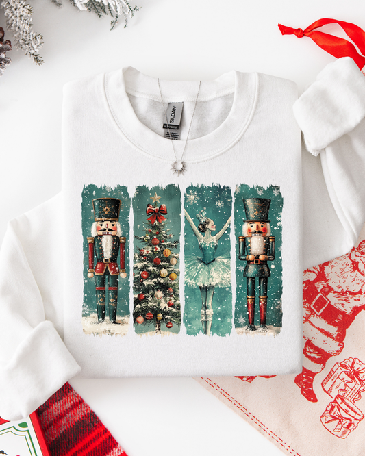 MERRY & BRIGHT #12 (LONG SLEEVE SHIRT + CREWNECK SWEATER)