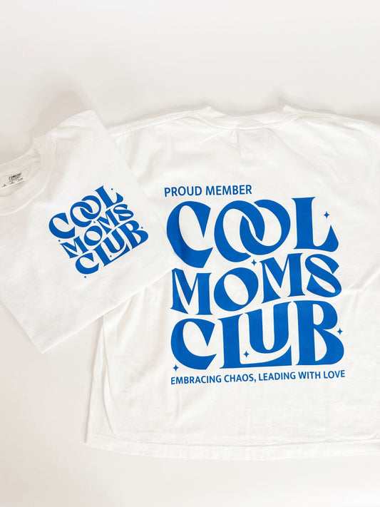 COOL MOMS CLUB BOXY CROPPED TEE