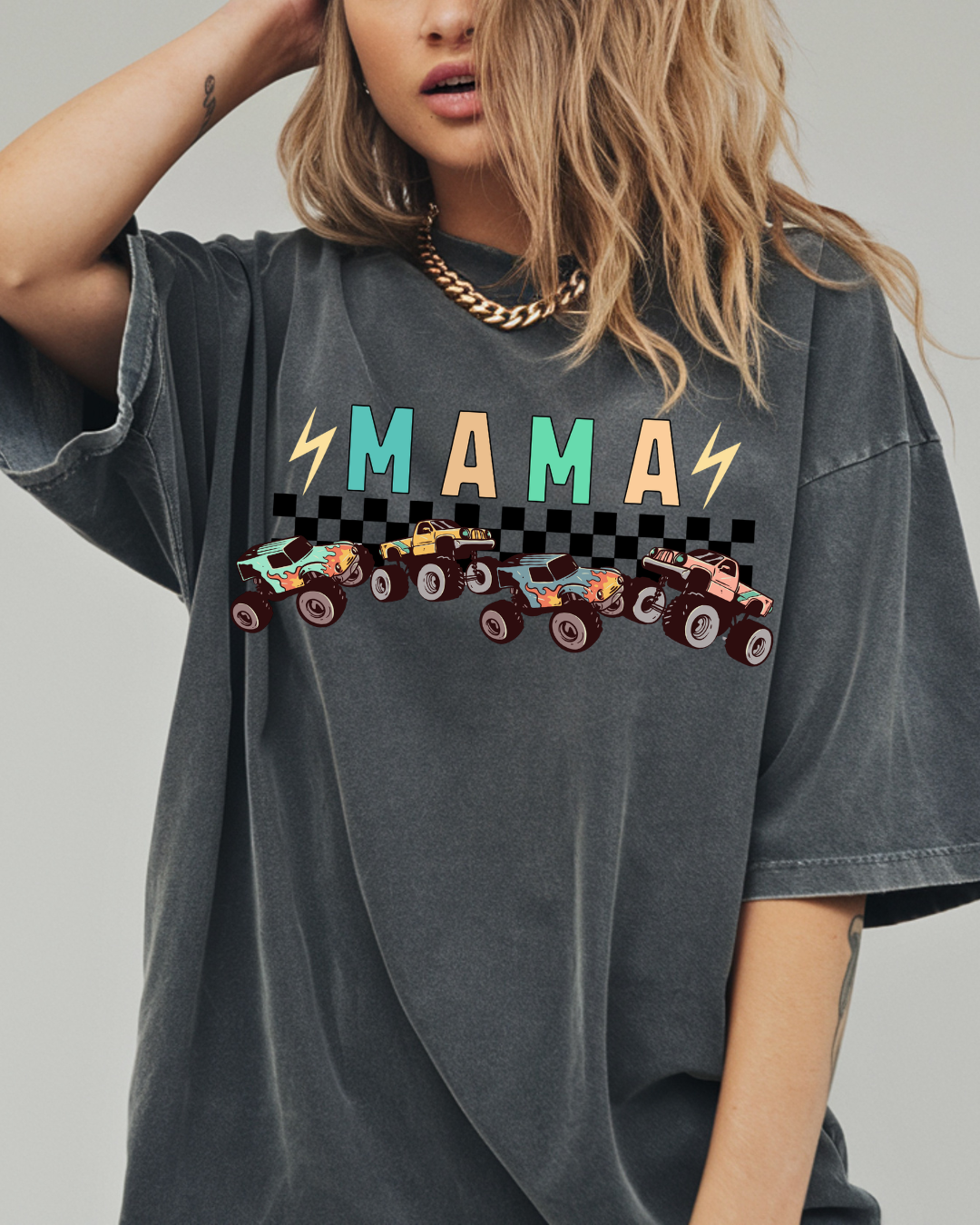MONSTER TRUCK MAMA  (SHIRT + SWEATER OPTION)