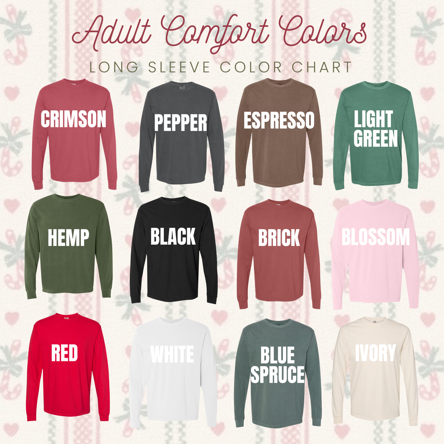 MERRY & BRIGHT #14 (LONG SLEEVE SHIRT + CREWNECK SWEATER)