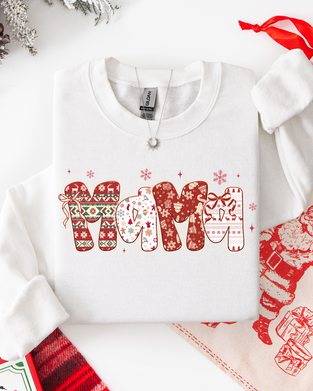 MERRY & BRIGHT #40 (LONG SLEEVE SHIRT + CREWNECK SWEATER)
