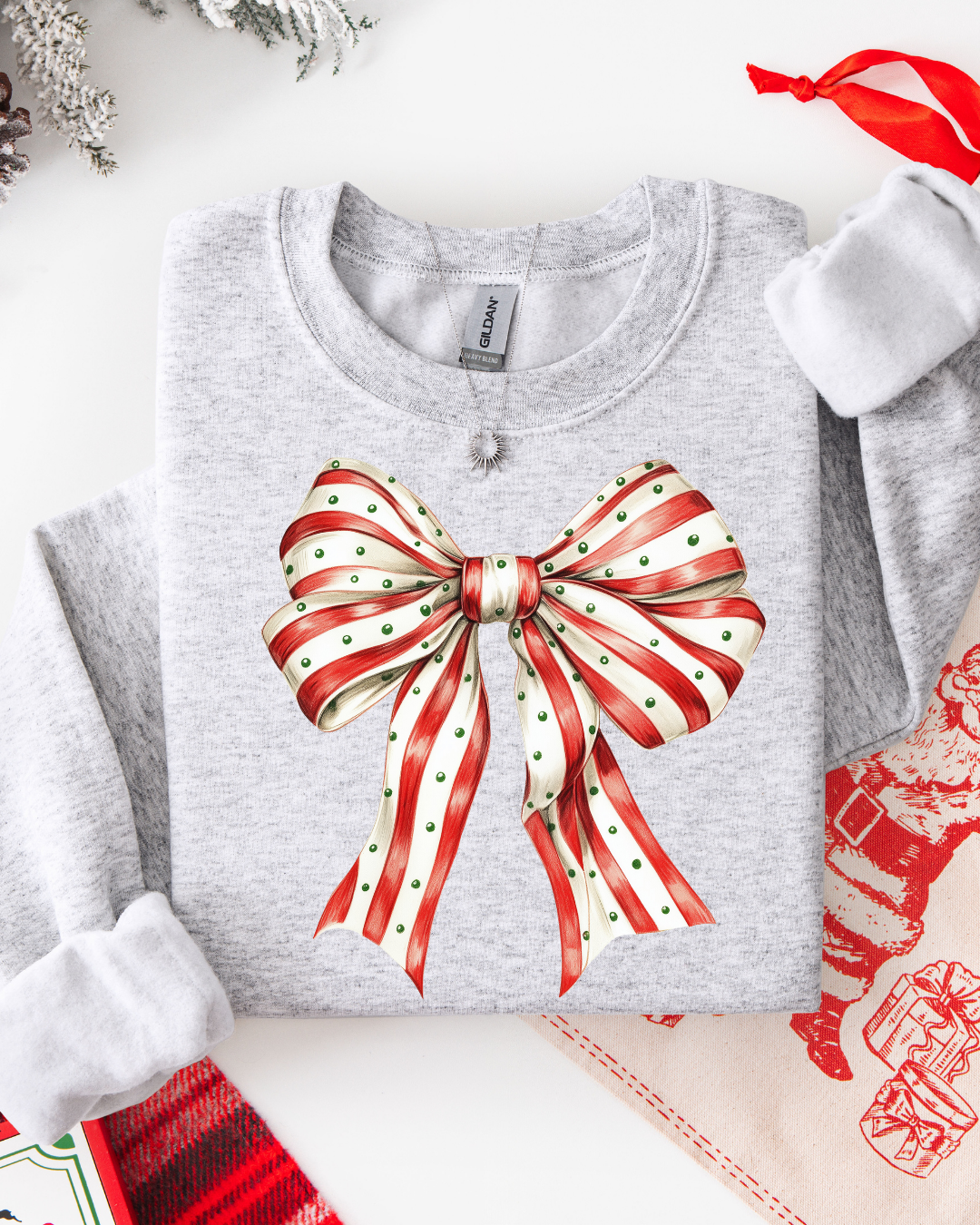 MERRY & BRIGHT #42 (LONG SLEEVE SHIRT + CREWNECK SWEATER)