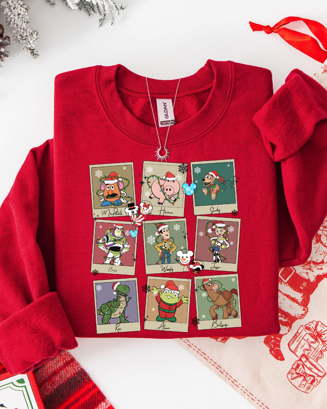MERRY & BRIGHT #46 (LONG SLEEVE SHIRT + CREWNECK SWEATER)