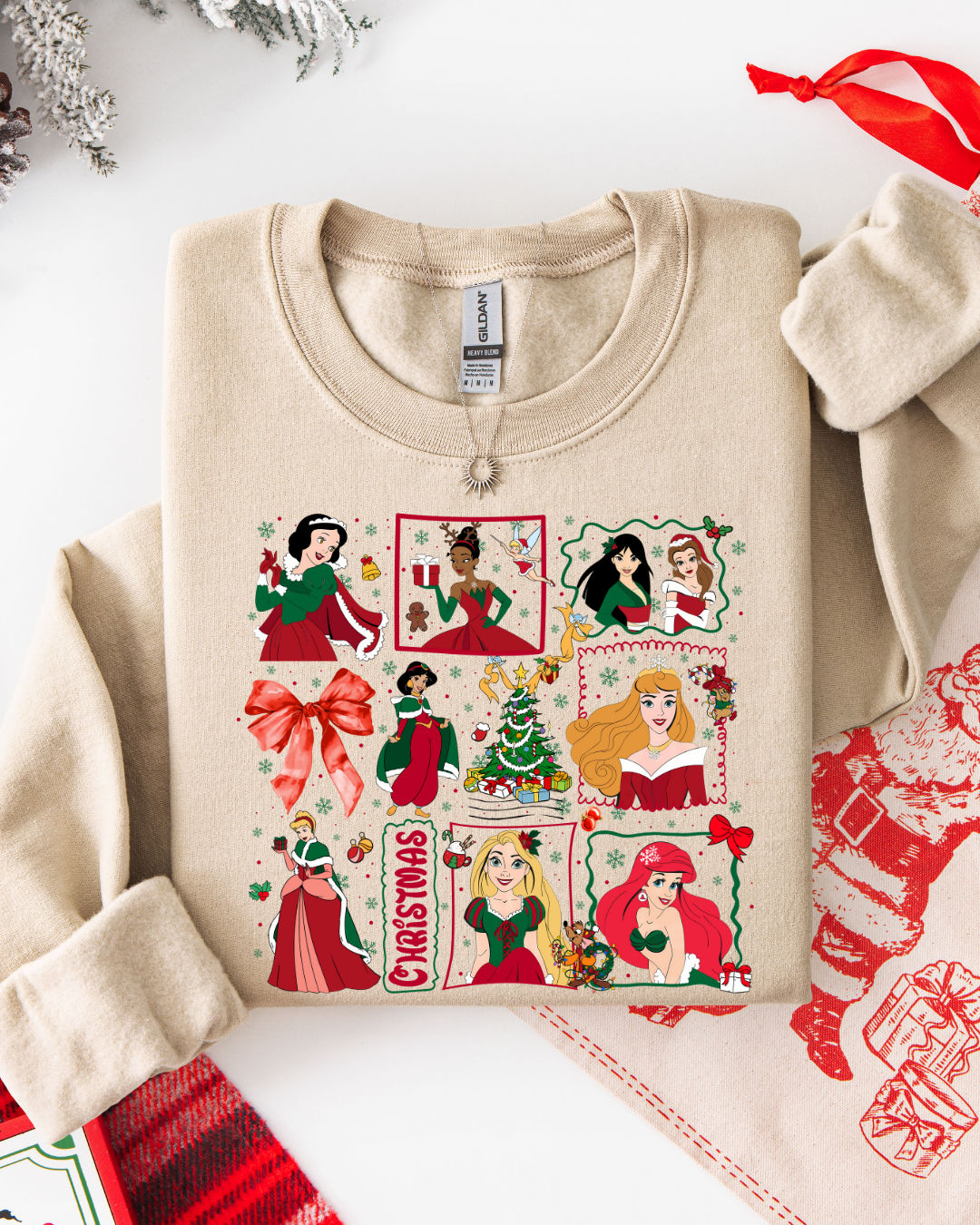 MERRY & BRIGHT #48 (LONG SLEEVE SHIRT + CREWNECK SWEATER)