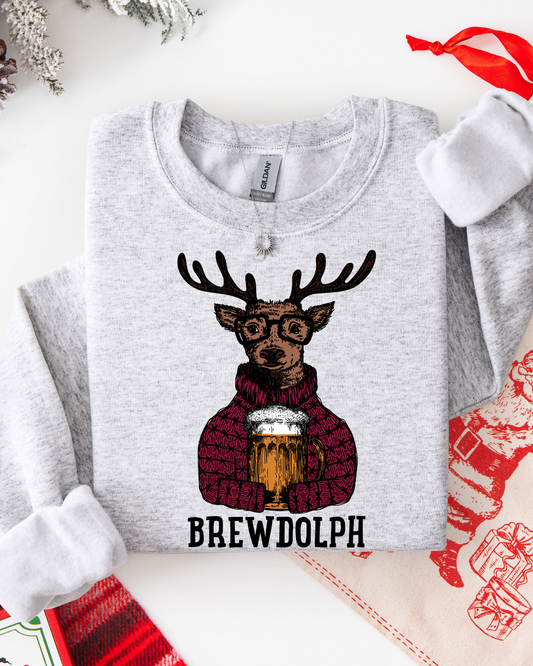 MERRY & BRIGHT #50 (LONG SLEEVE SHIRT + CREWNECK SWEATER)