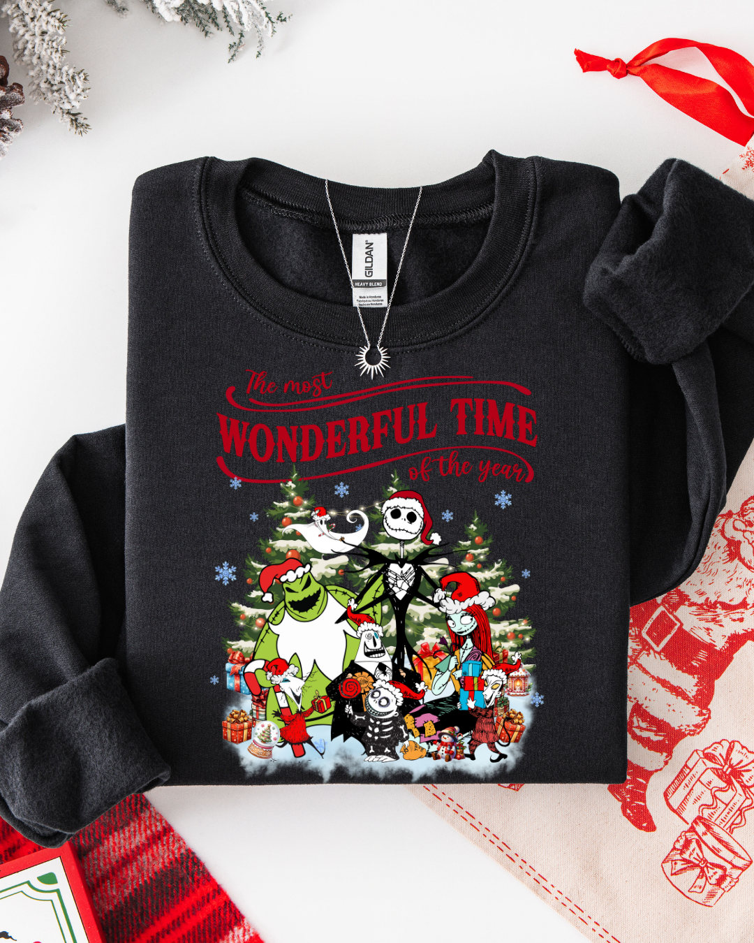 MERRY & BRIGHT #52 (LONG SLEEVE SHIRT + CREWNECK SWEATER)