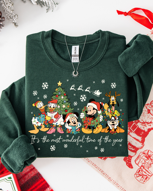 MERRY & BRIGHT #68 (LONG SLEEVE SHIRT + CREWNECK SWEATER)