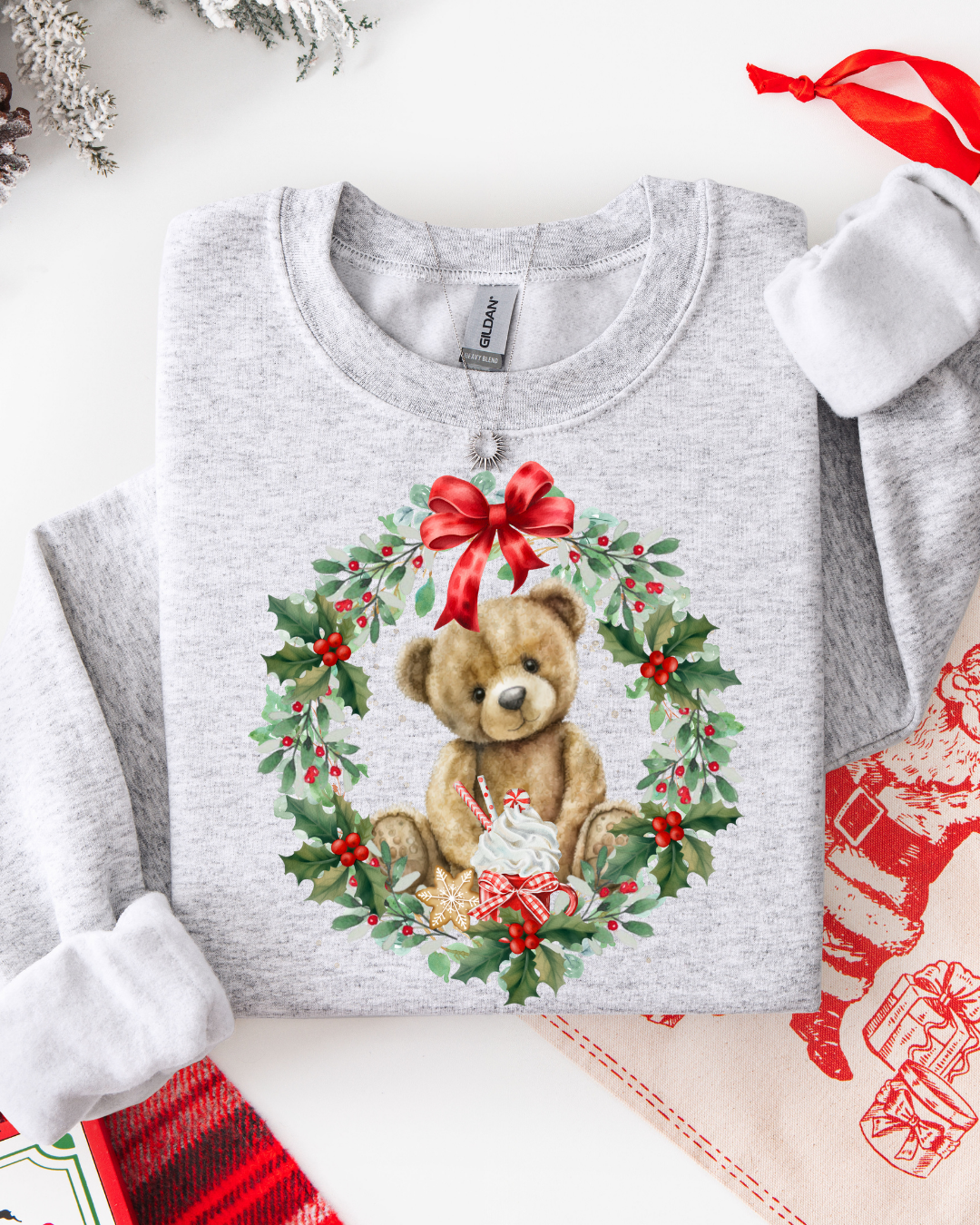 MERRY & BRIGHT #70 (LONG SLEEVE SHIRT + CREWNECK SWEATER)