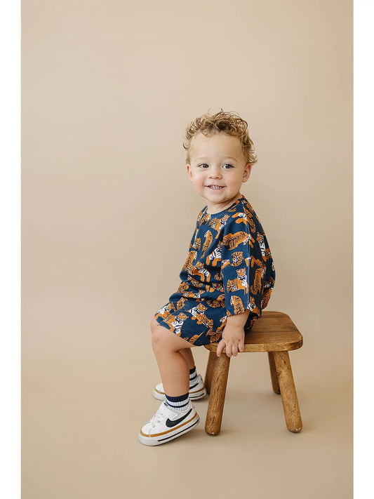 Baby & Kids' Cotton Shorts Set | Tiger