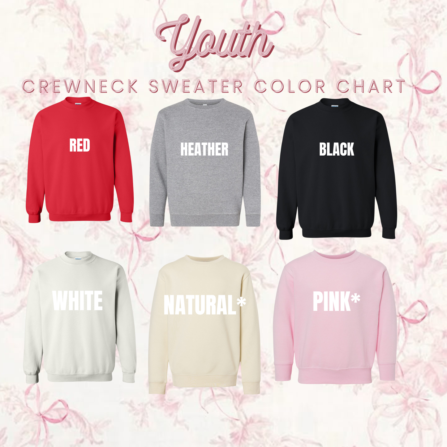 SWEETHEART COLLECTION #22 LONG SLEEVE SHIRT + CREWNECK SWEATER)