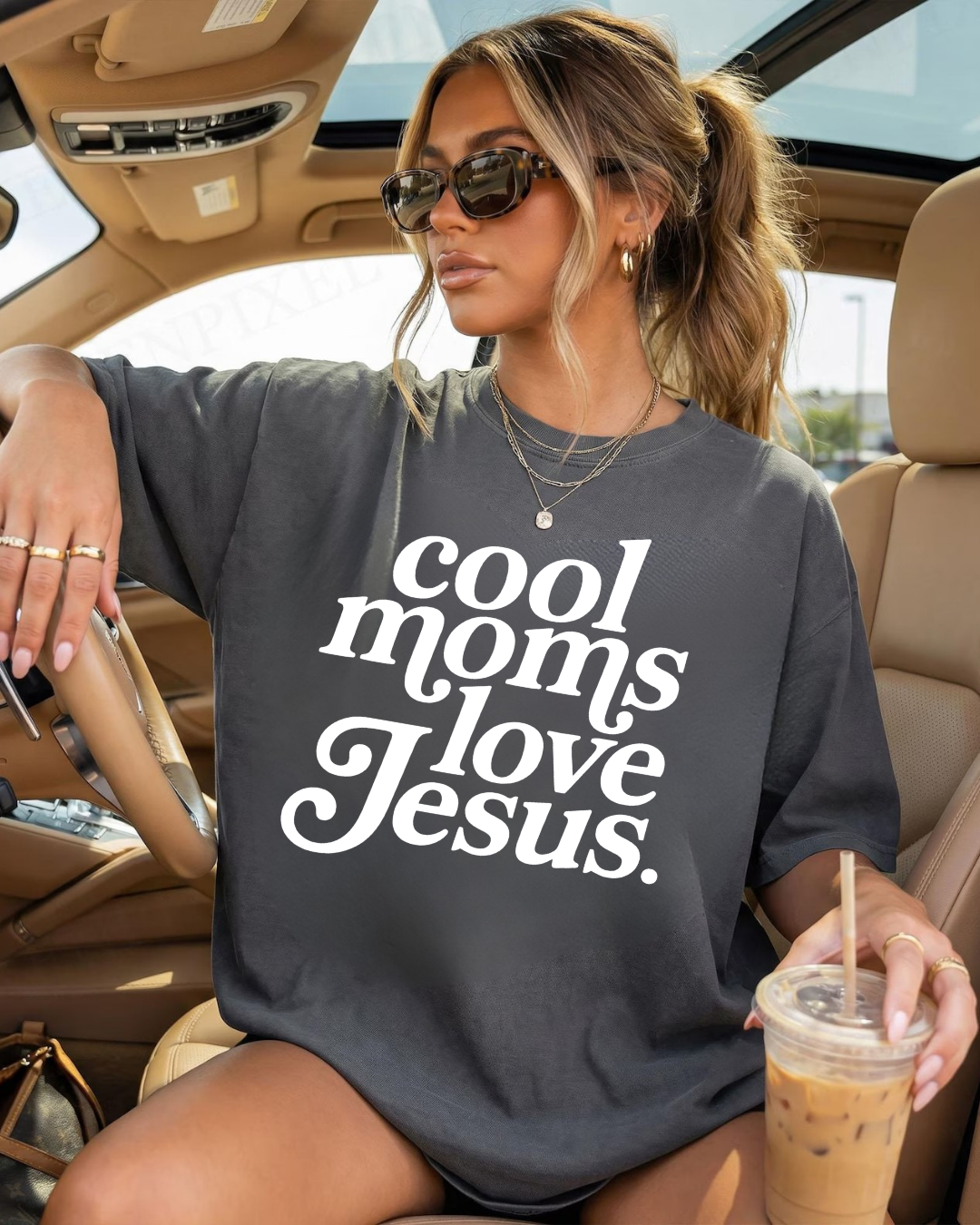 COOL MOMS LOVE JESUS (SHIRT + SWEATER OPTION)