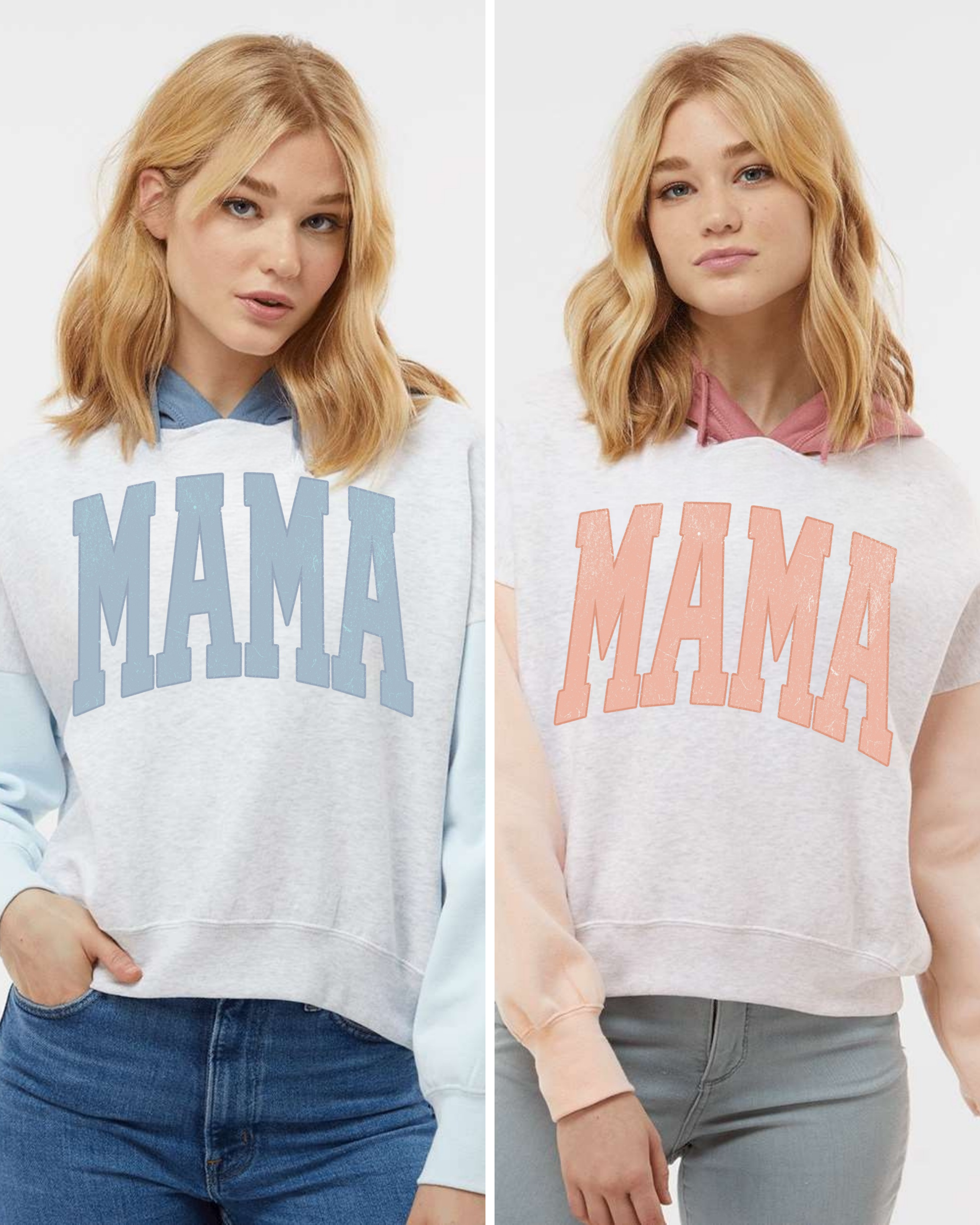 MAMA COLOR BLOCK HOODIE
