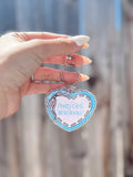 PRETTY GIRLS READ BOOKS KEYCHAIN/BAG CHARM