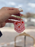 JUST A GIRL KEYCHAIN/BAG CHARM