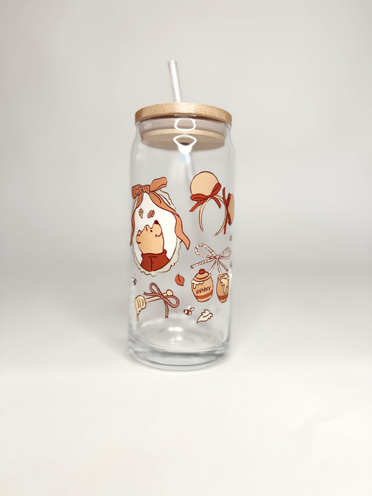 Magical Bear Glass Can