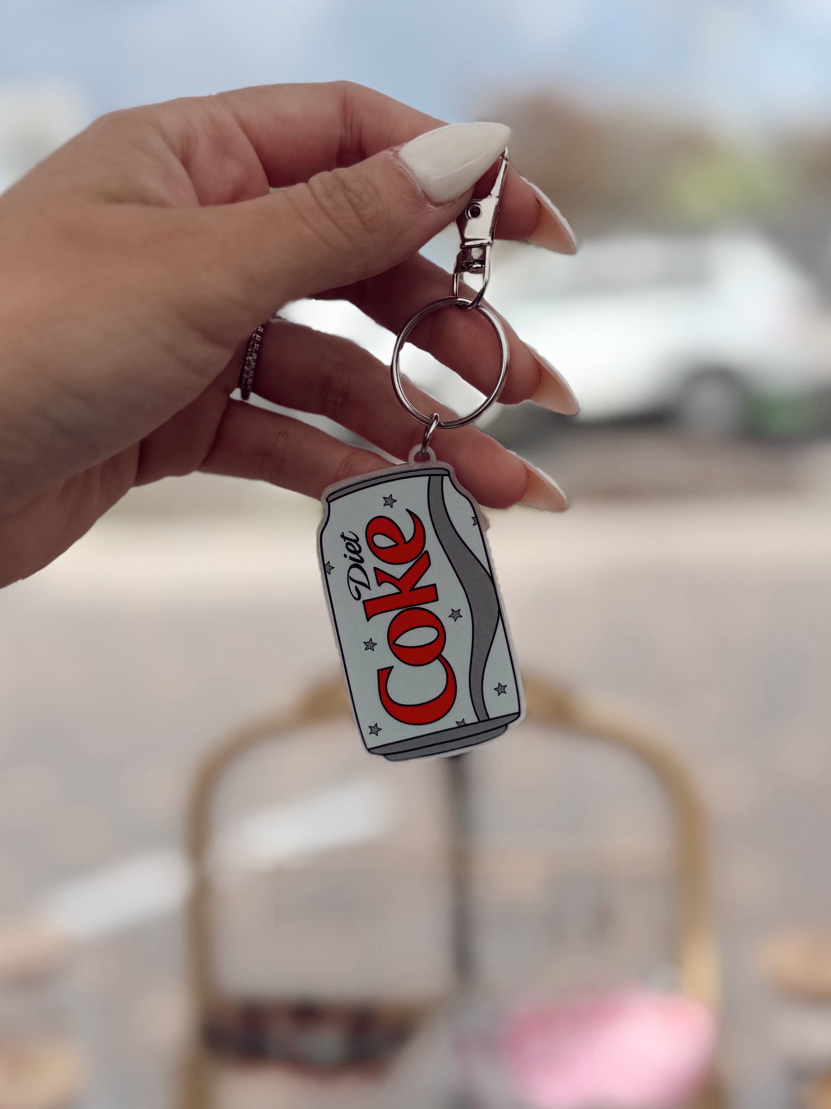 DIET COKE KEYCHAIN/BAG CHARM