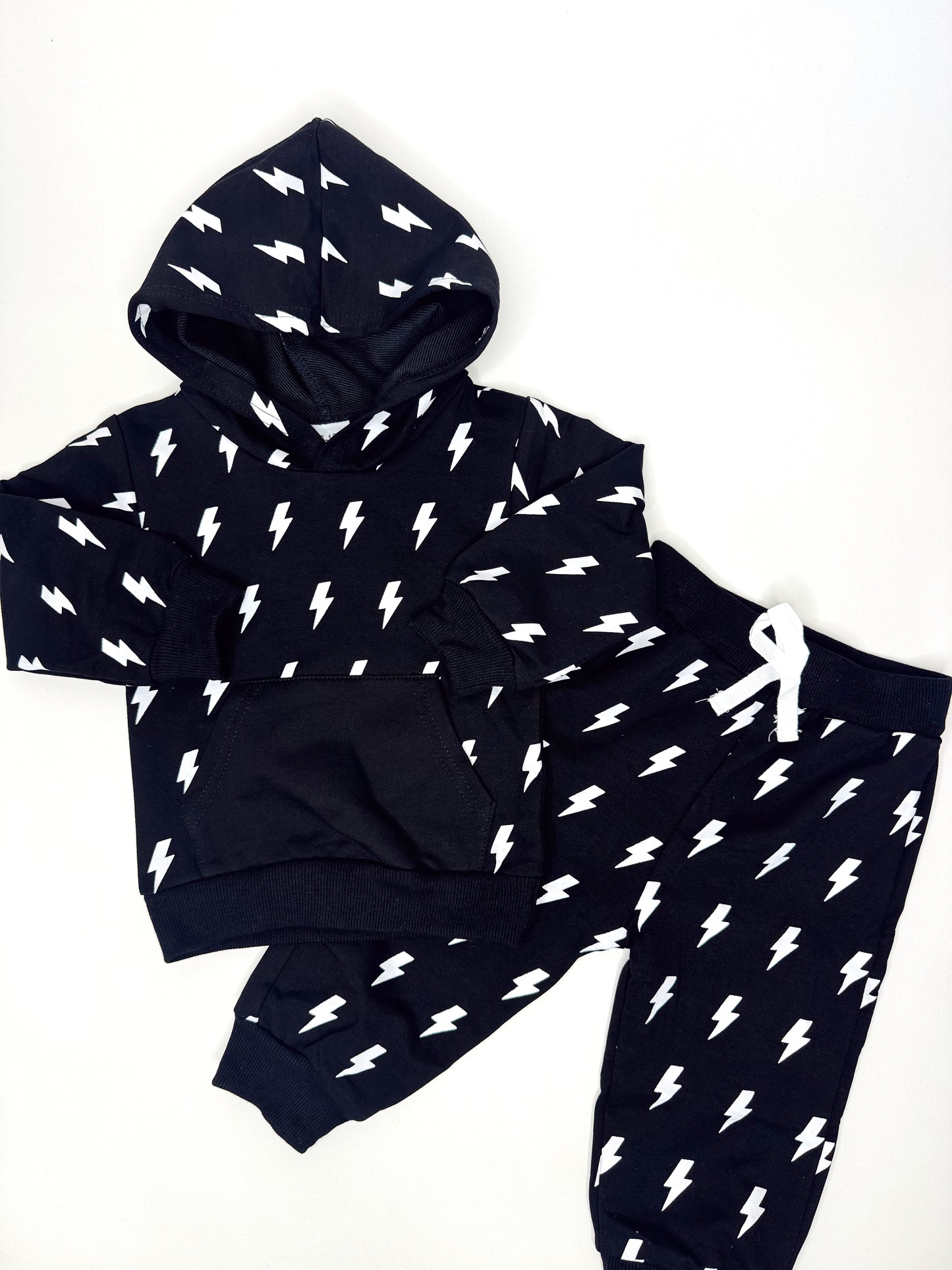 Lightning Bolt Hooded Set