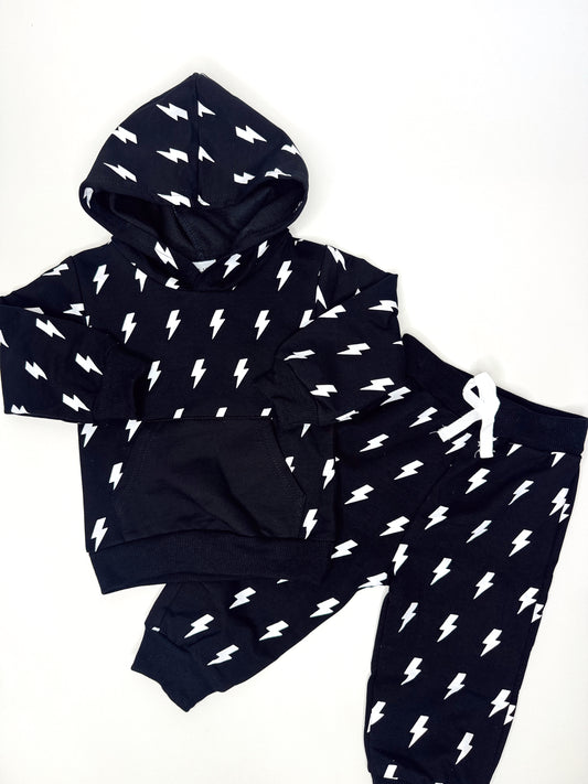 Lightning Bolt Hooded Set