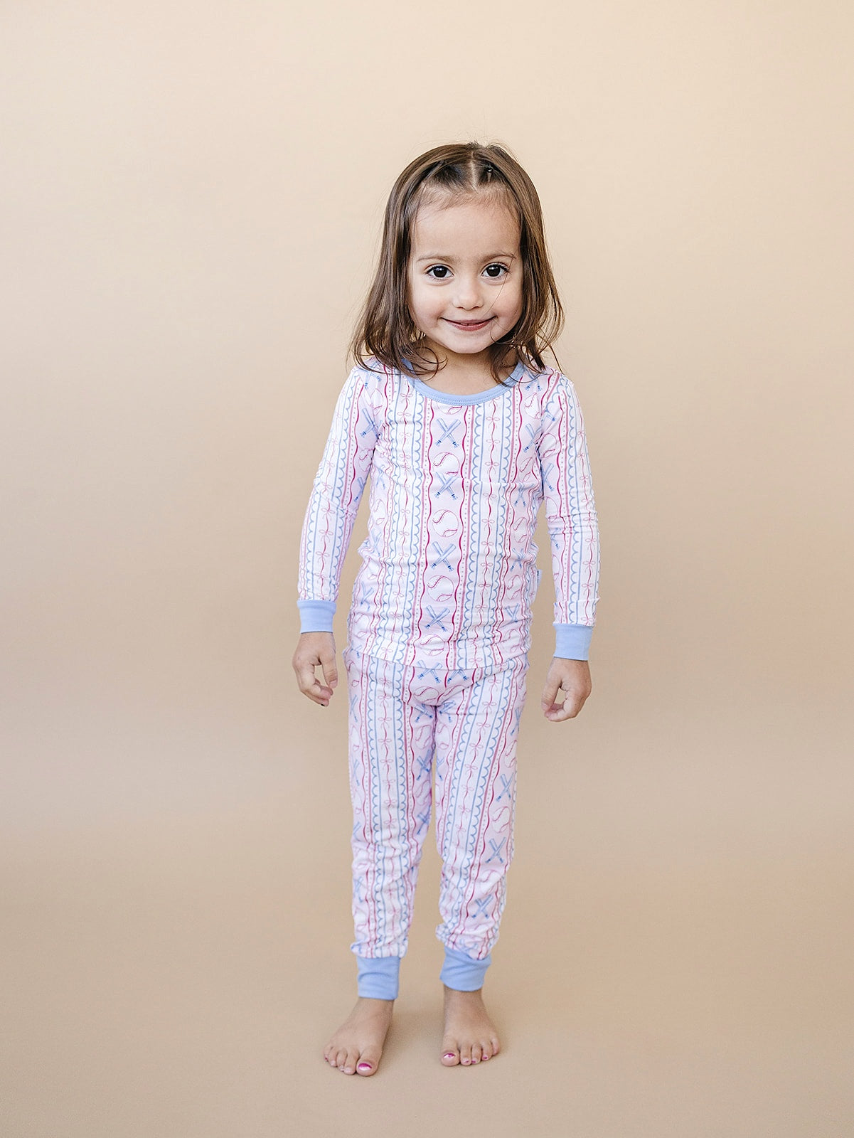 Bamboo Two Piece Set | Baseball Girl