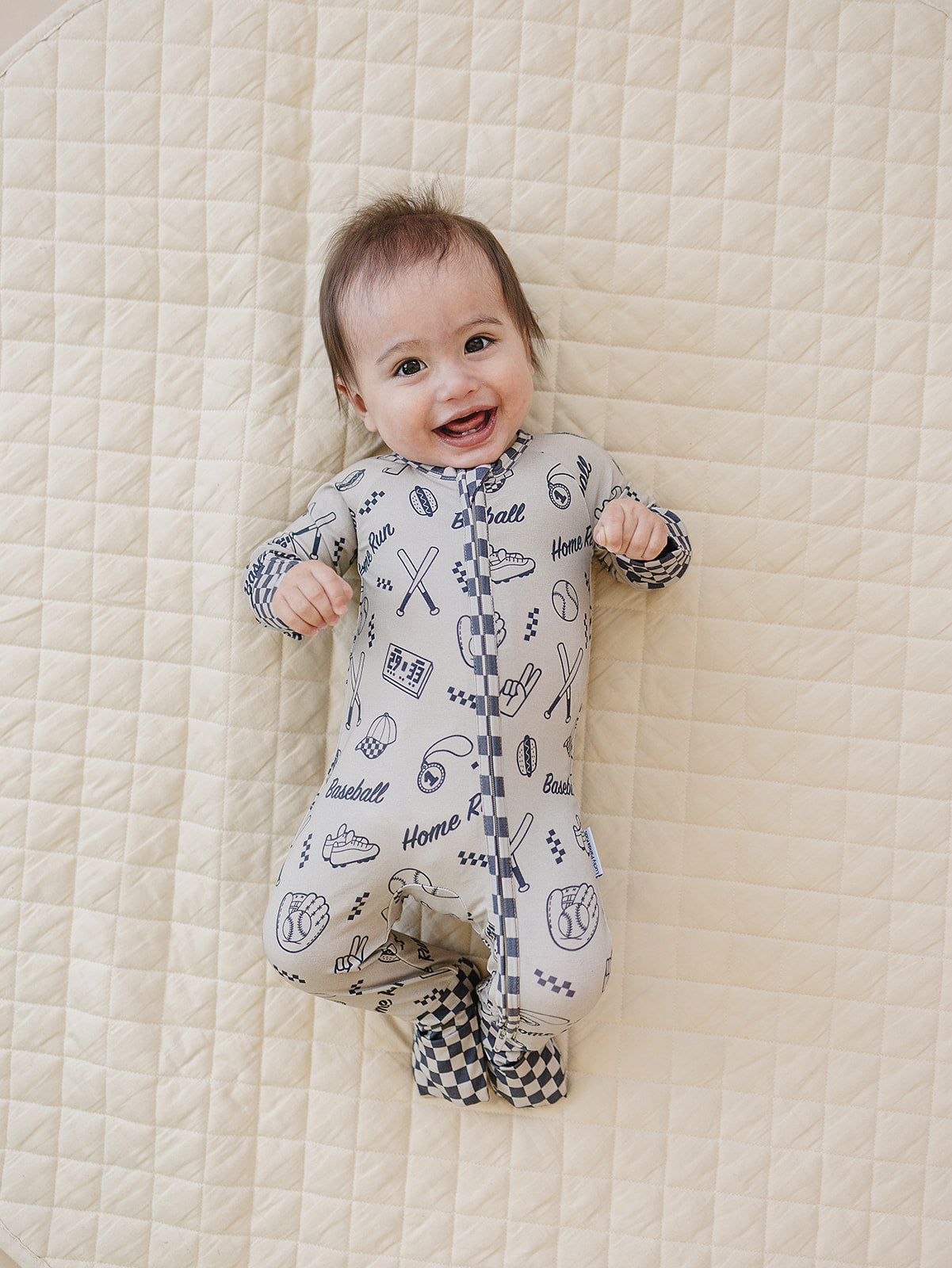 Bamboo Zip Romper | Home Run