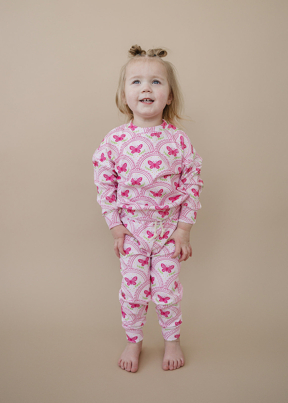 Jogger Set | Pink Butterfly