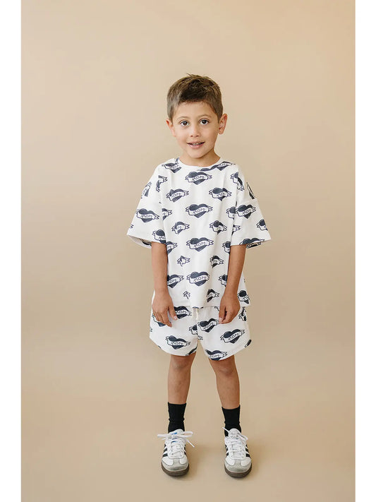 Baby & Kids' Cotton Shorts Set | Mom Tattoo