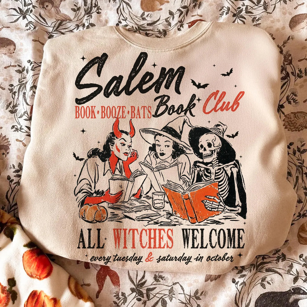 SALEM BOOK CLUB (SHIRT + SWEATER OPTION)